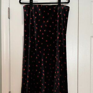 Loft Velvet Skirt, Size L